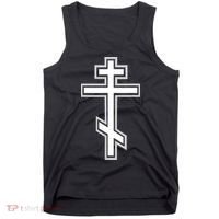 Russian Orthodox Cross Crucifix Christian Tank Top thumb 0