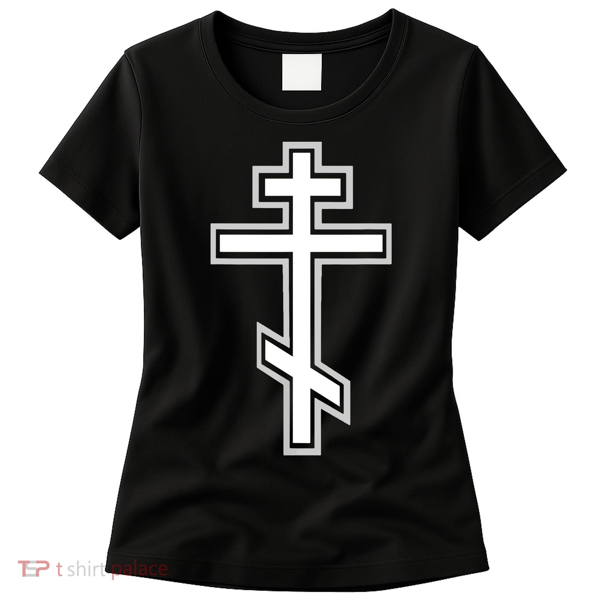 Russian Orthodox Cross Crucifix Christian Women's T-Shirt