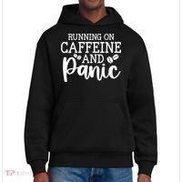 Running On Caffeine And Panic District V.I.T. Heavyweight Hoodie thumb 0