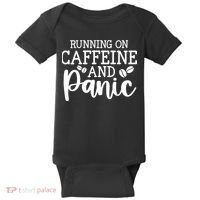 Running On Caffeine And Panic Baby Bodysuit thumb 0