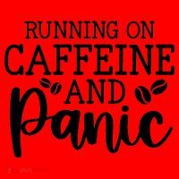 Running On Caffeine And Panic Santa Hat thumb 1