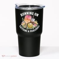 Running On Caffeine & Pickleball Tumbler thumb 0