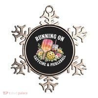 Running On Caffeine & Pickleball Ornament thumb 0