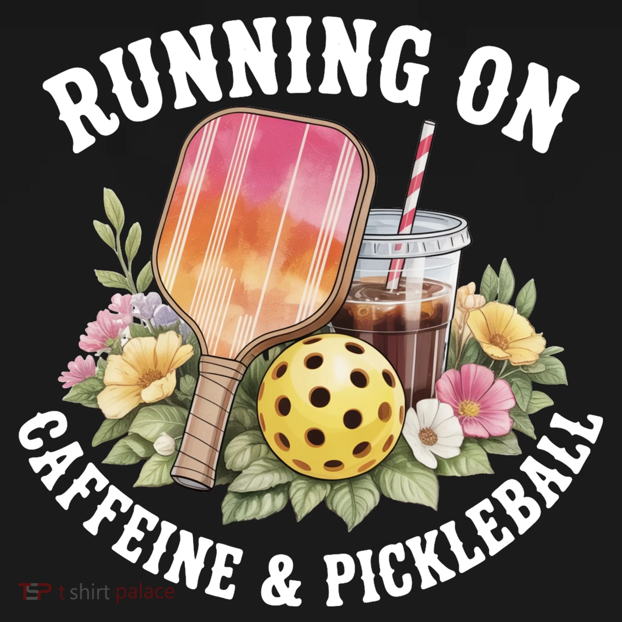 Running On Caffeine & Pickleball Ornament