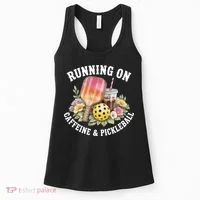 Running On Caffeine & Pickleball Women's Tank Top thumb 0