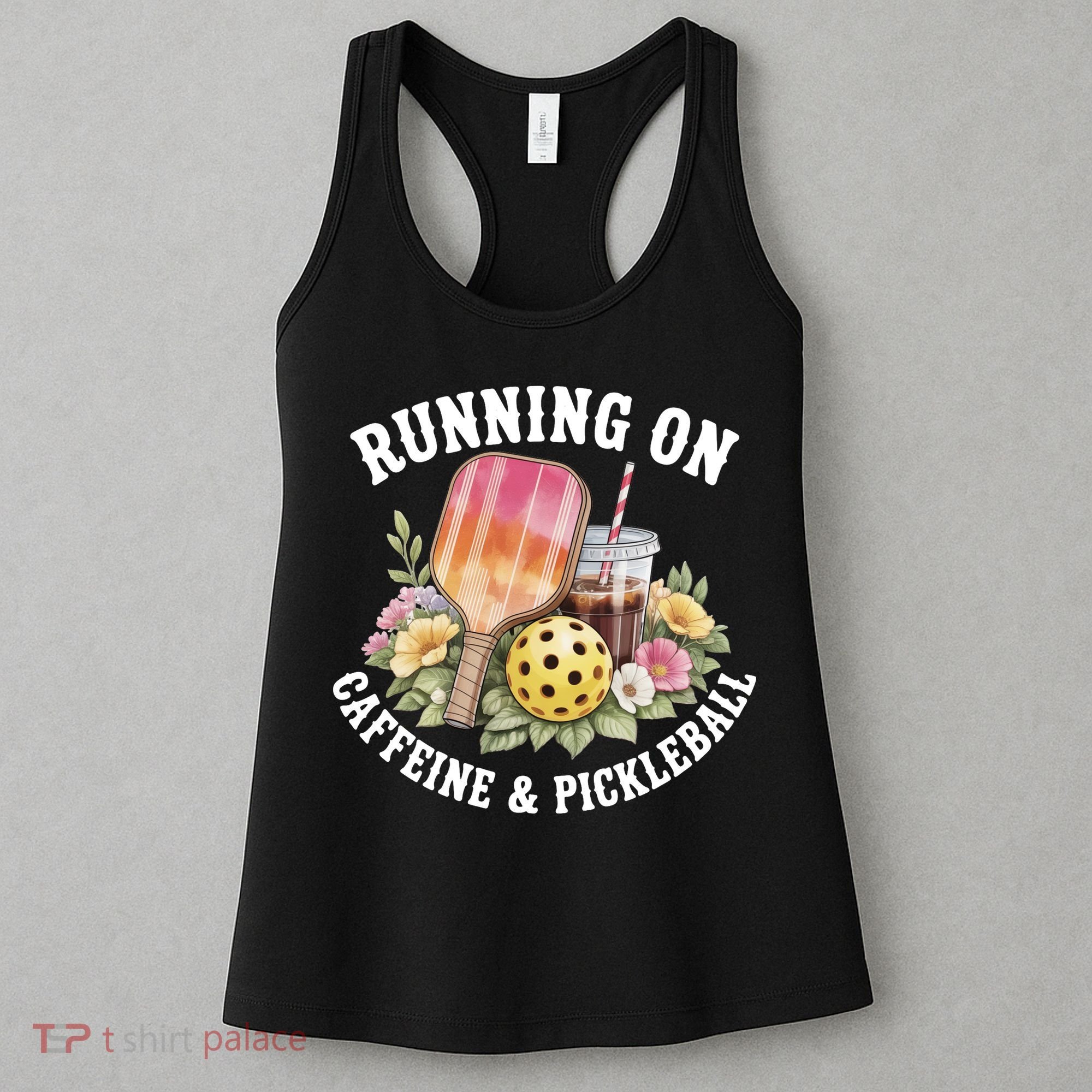 Running On Caffeine & Pickleball Women's Tank Top