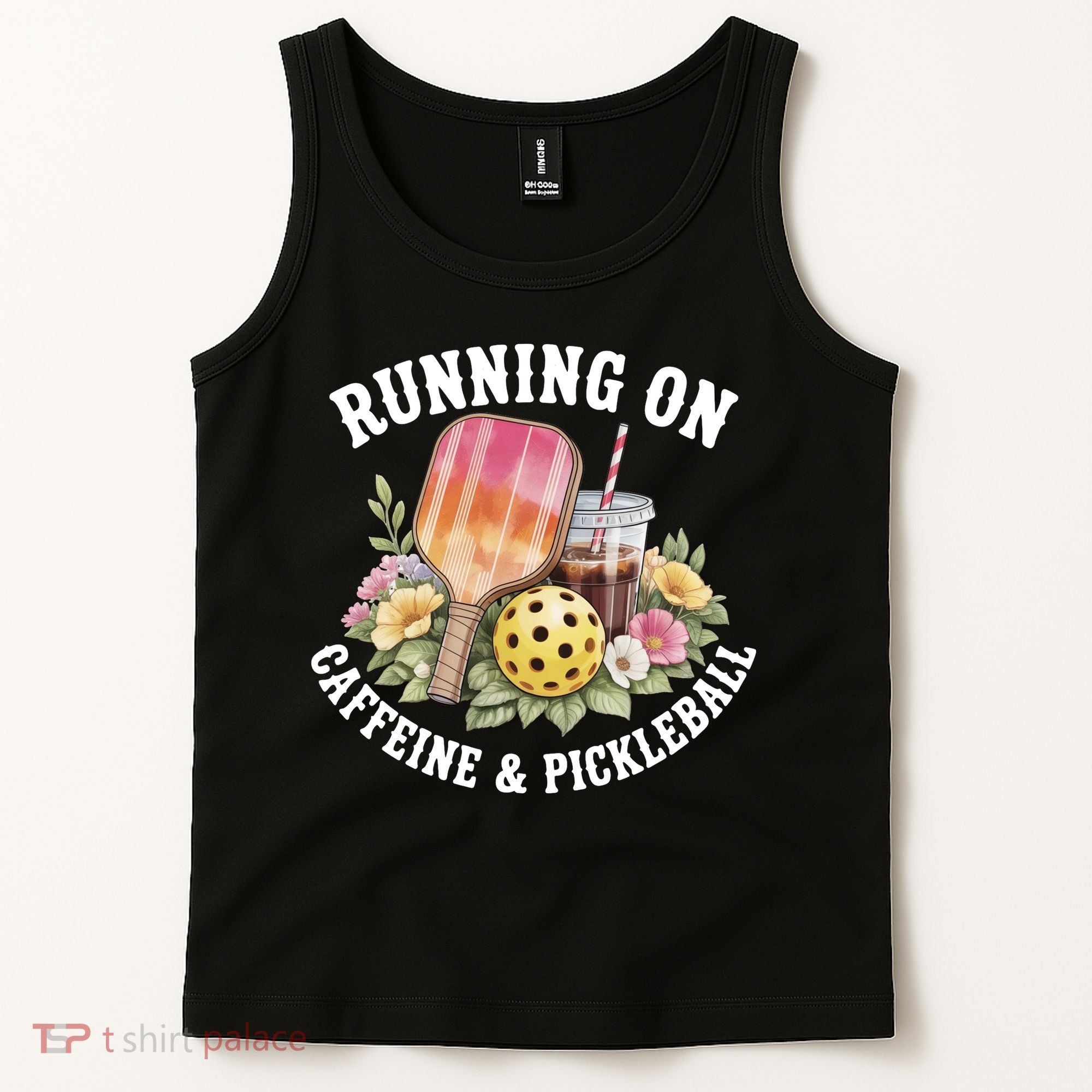 Running On Caffeine & Pickleball Tank Top