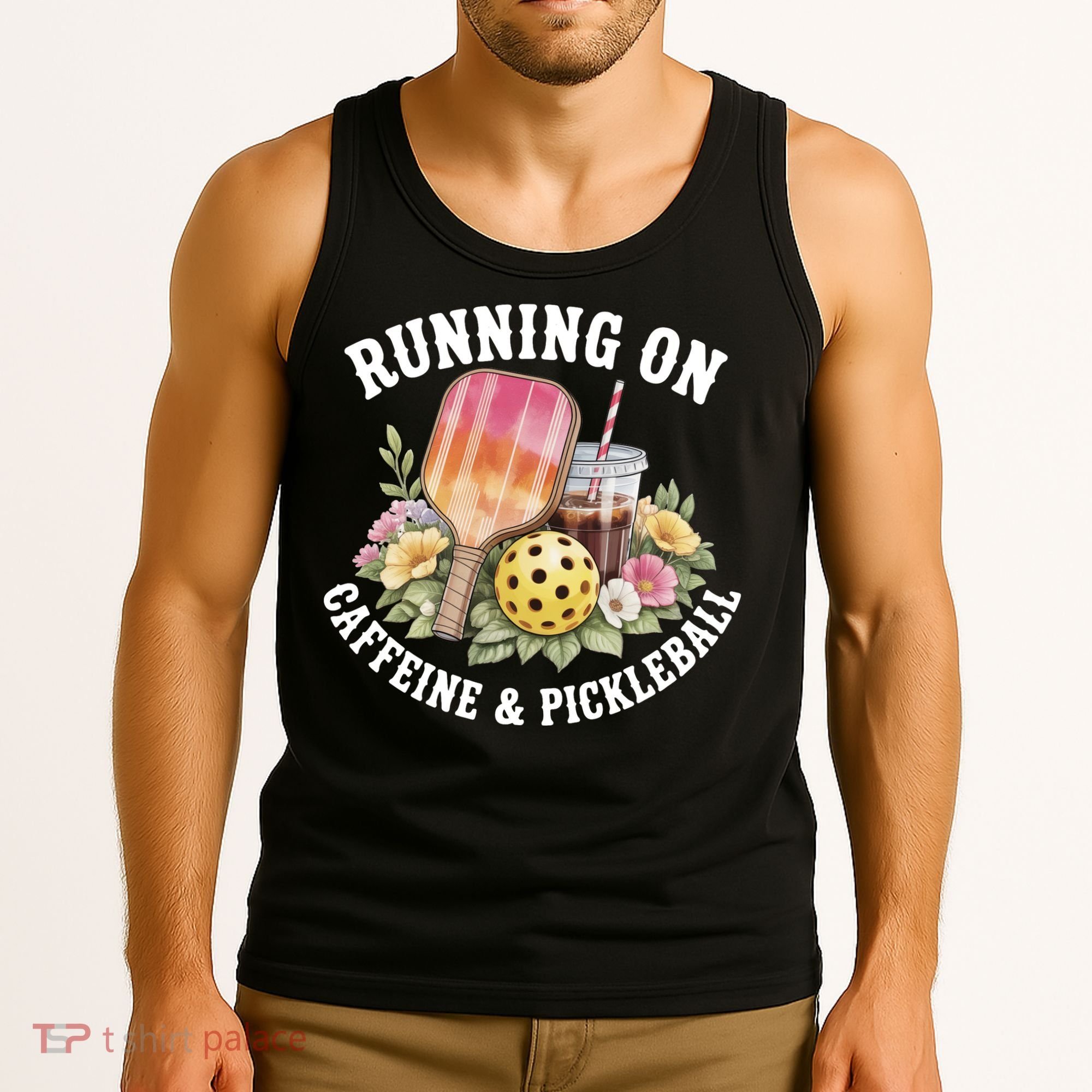 Running On Caffeine & Pickleball Tank Top