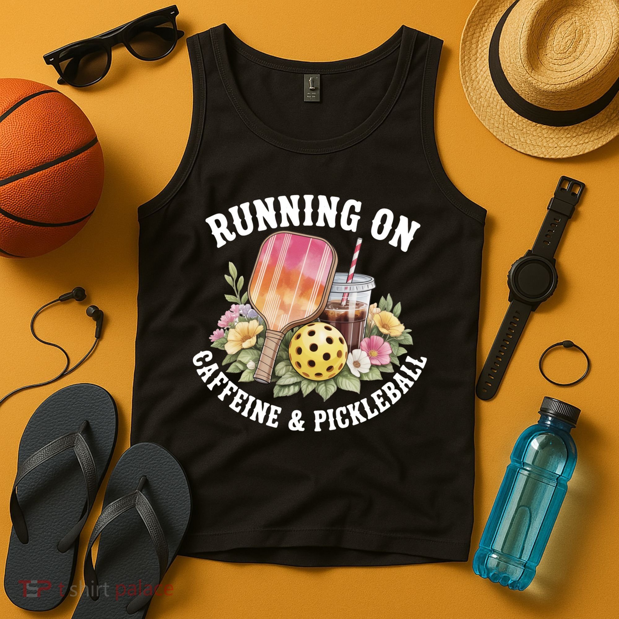 Running On Caffeine & Pickleball Tank Top