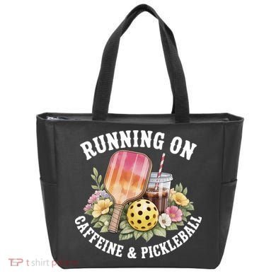 Running On Caffeine & Pickleball Tote Bag