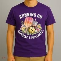 Running On Caffeine & Pickleball T-Shirt thumb 3