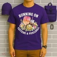 Running On Caffeine & Pickleball T-Shirt thumb 6