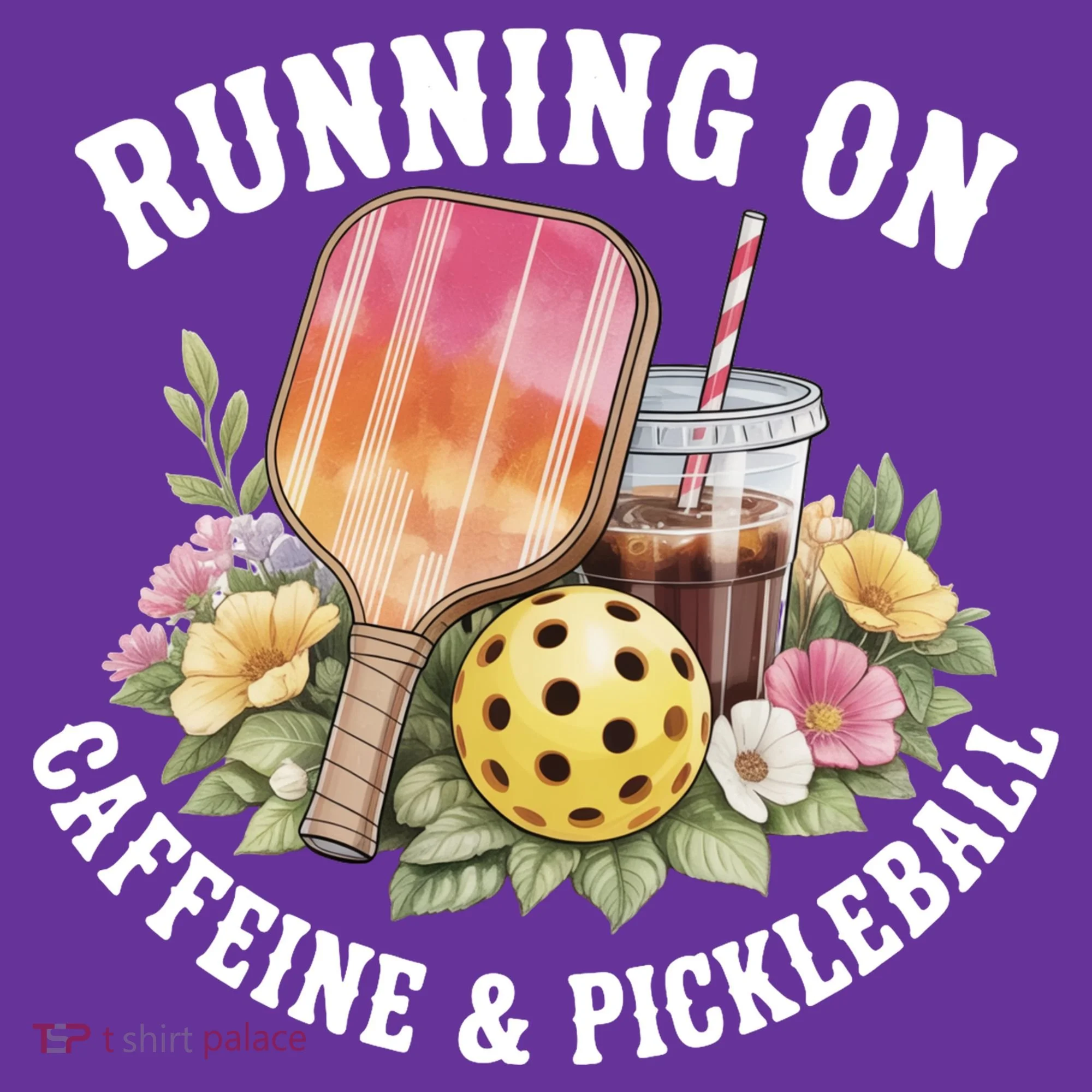 Running On Caffeine & Pickleball Button