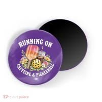 Running On Caffeine & Pickleball Magnet thumb 0