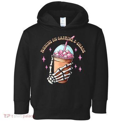 Running On Caffeine And Chaos Toddler Hoodie