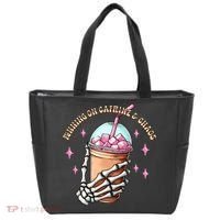 Running On Caffeine And Chaos Tote Bag thumb 0