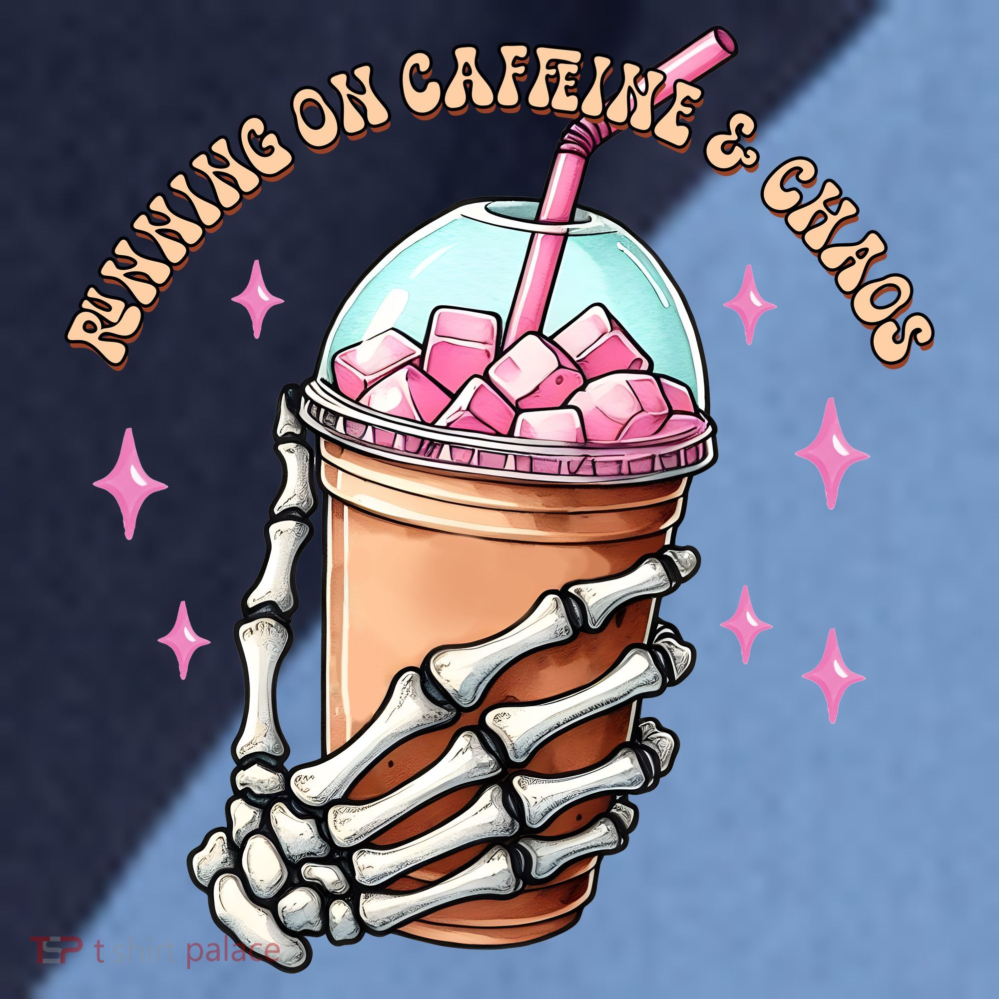 Running On Caffeine And Chaos Raglan Baseball Sleeve Shirt