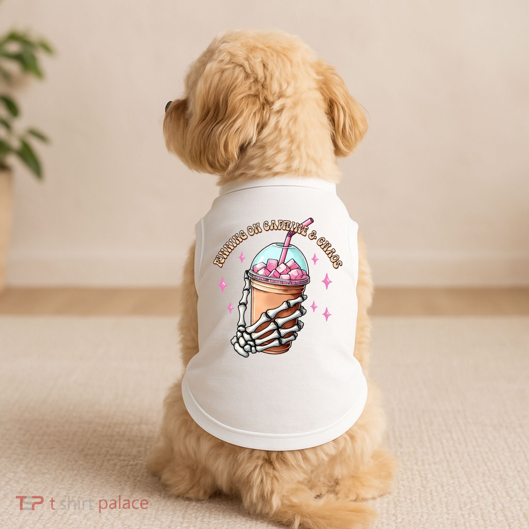 Running On Caffeine And Chaos Doggie Tank