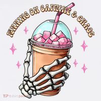 Running On Caffeine And Chaos Hoodie thumb 7