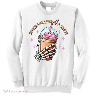 Running On Caffeine And Chaos Sweatshirt