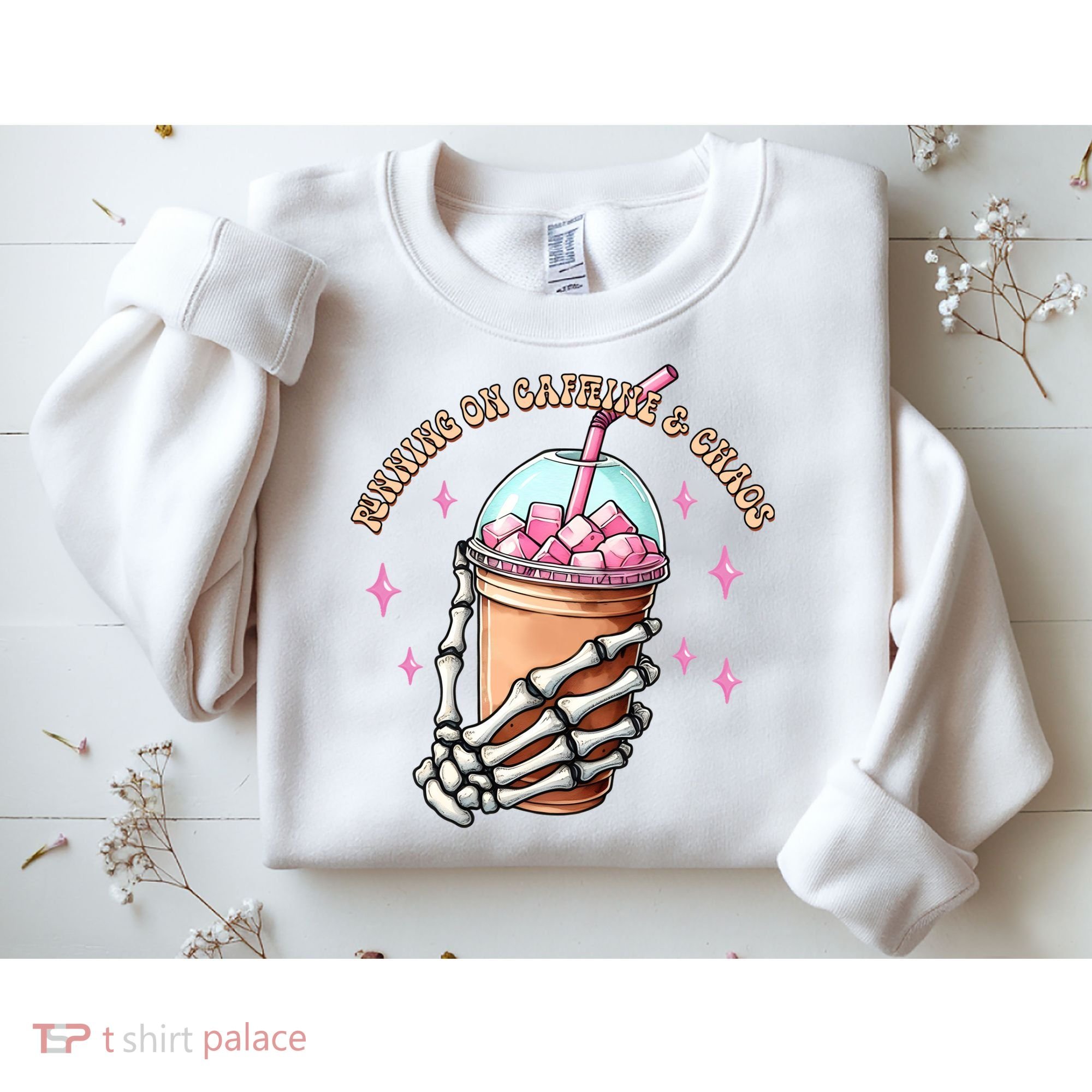 Running On Caffeine And Chaos Sweatshirt