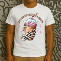 Running On Caffeine And Chaos T-Shirt thumb 3