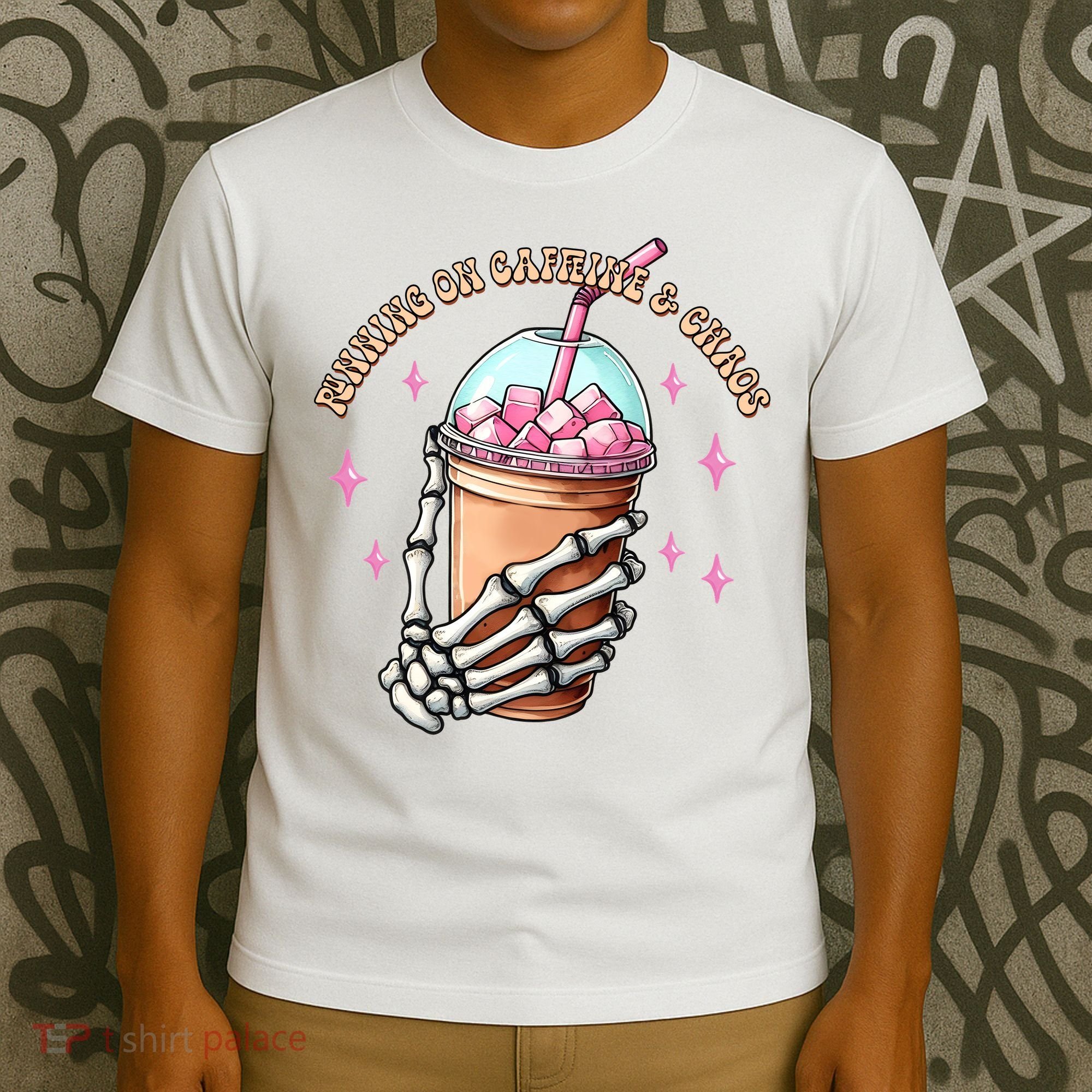 Running On Caffeine And Chaos T-Shirt