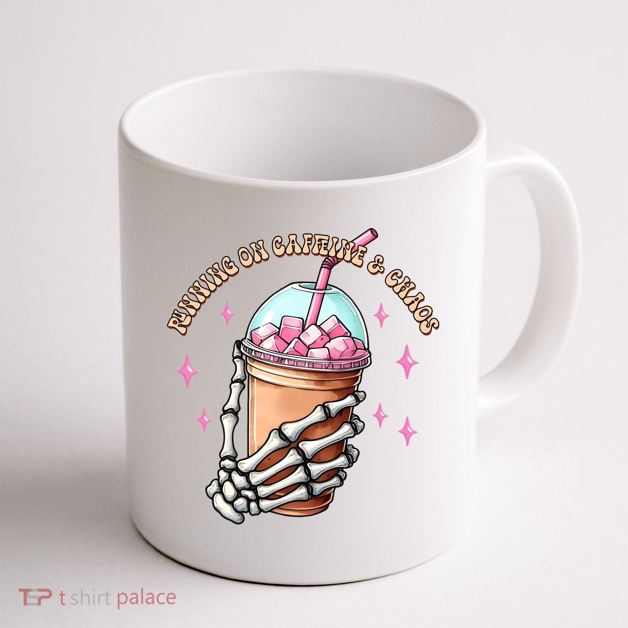 Running On Caffeine And Chaos Coffee Mug