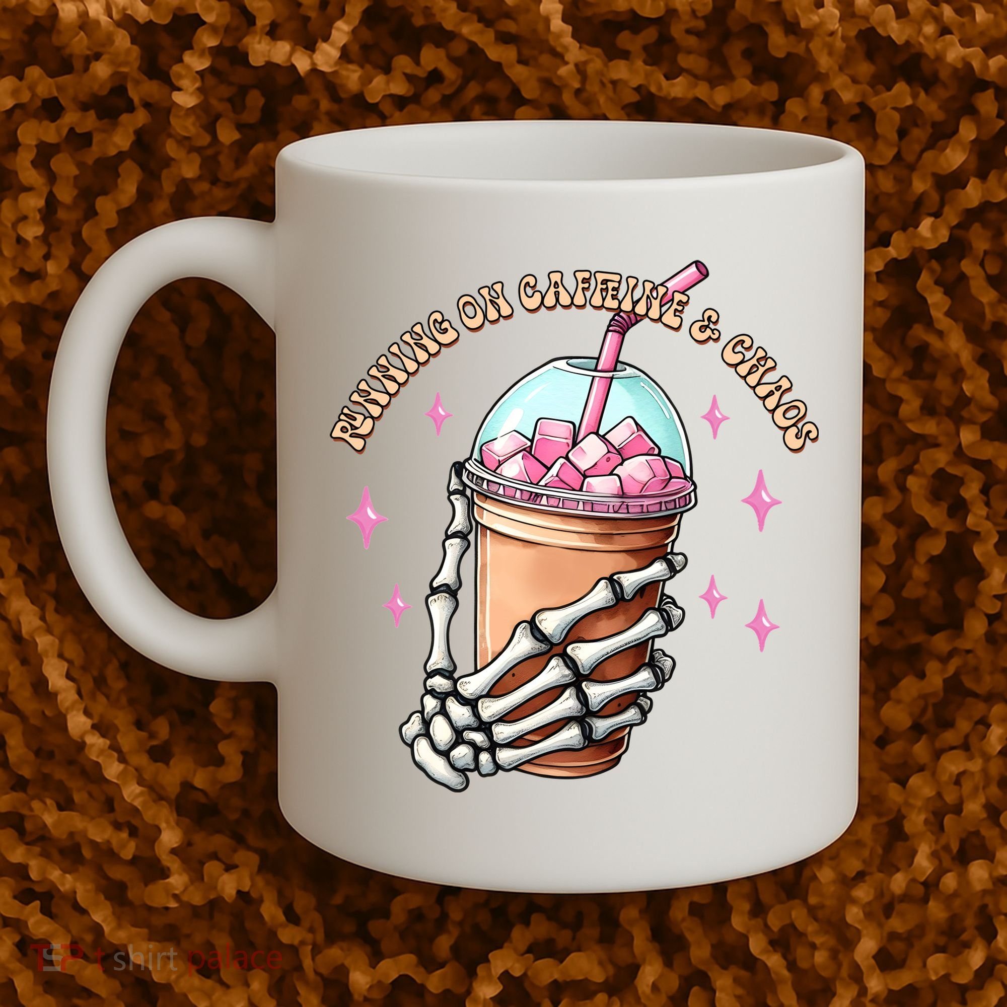 Running On Caffeine And Chaos Coffee Mug