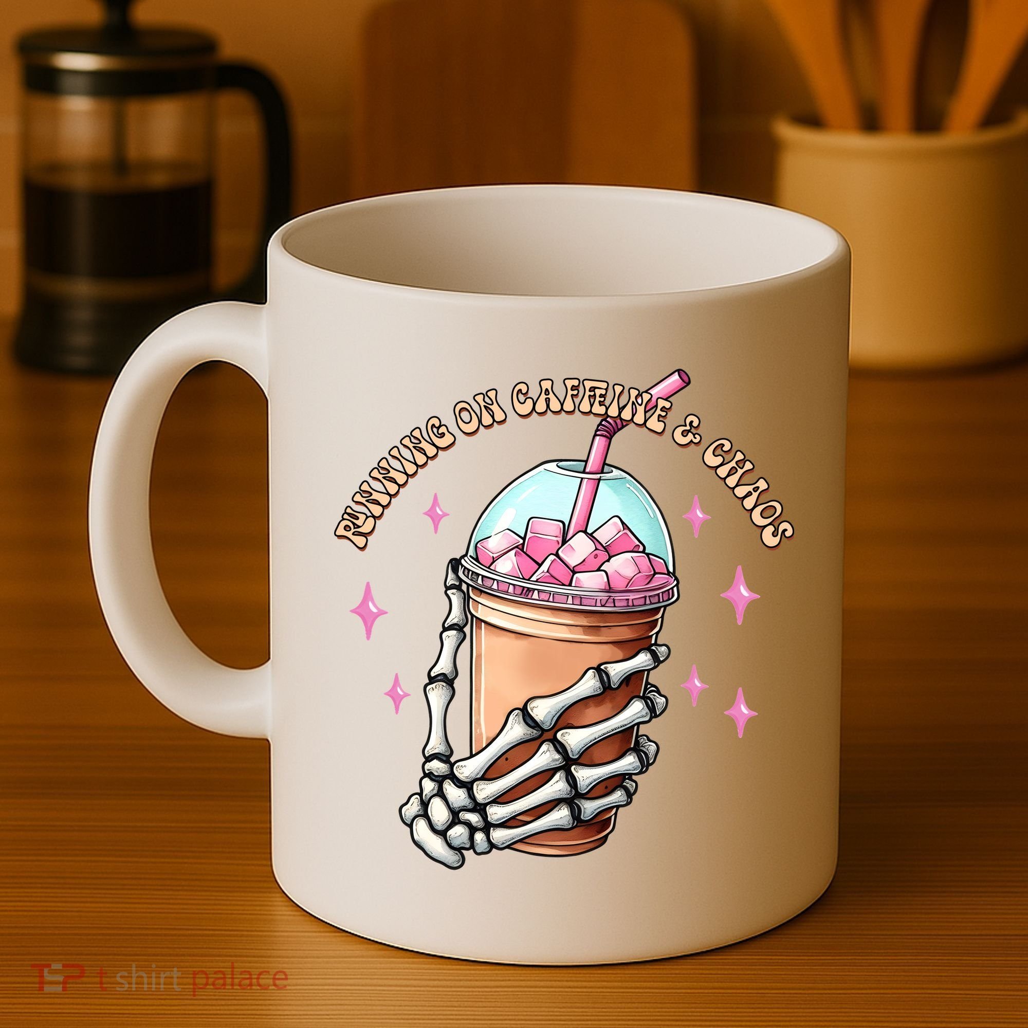 Running On Caffeine And Chaos Coffee Mug