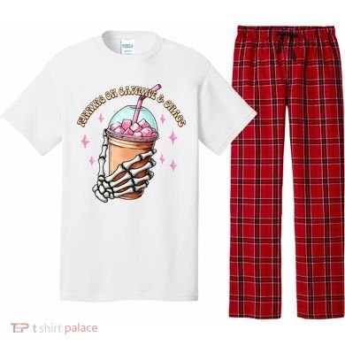 Running On Caffeine And Chaos Pajama Set