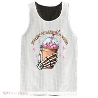 Running On Caffeine And Chaos Mesh Reversible Basketball Jersey Tank thumb 0