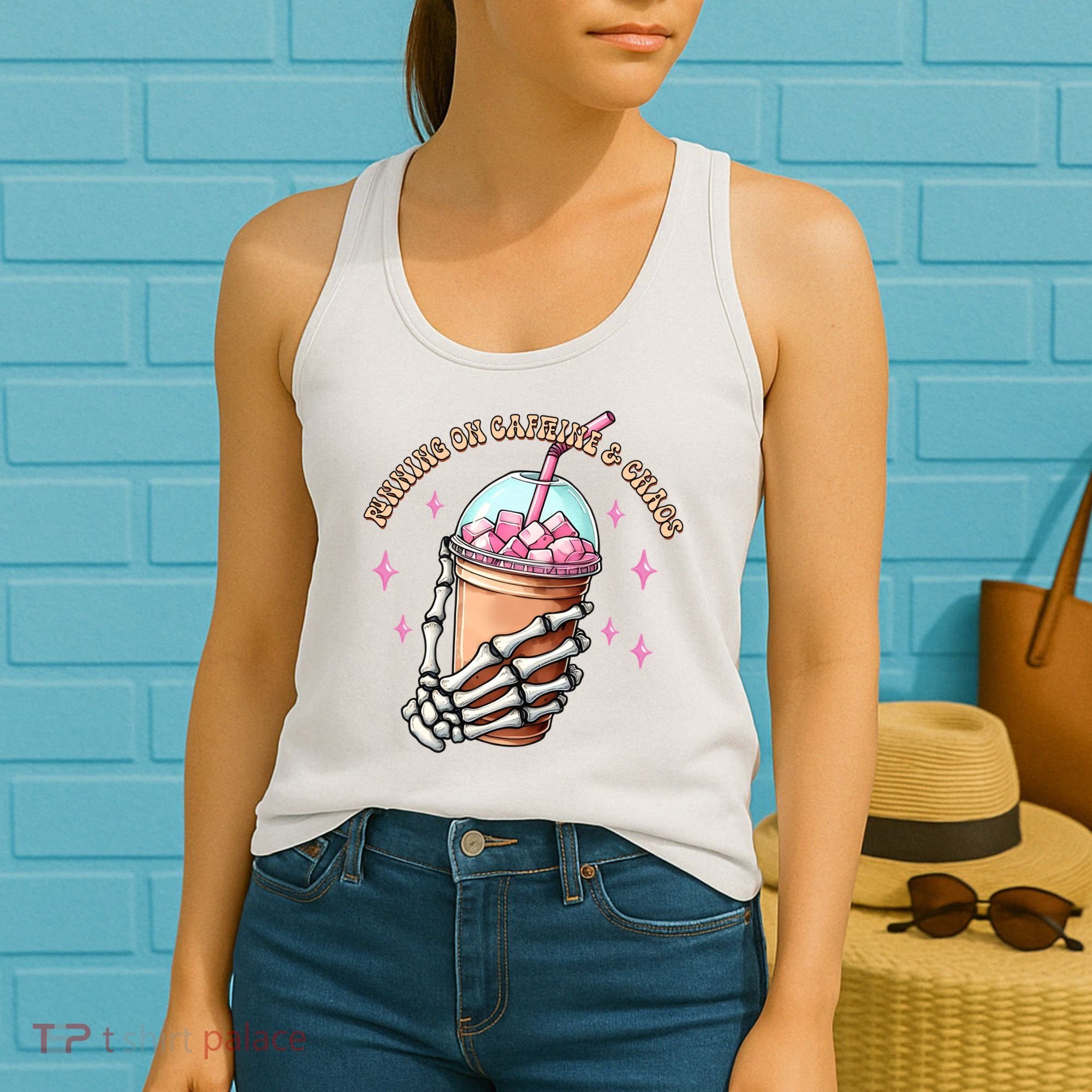 Running On Caffeine And Chaos Women's Tank Top