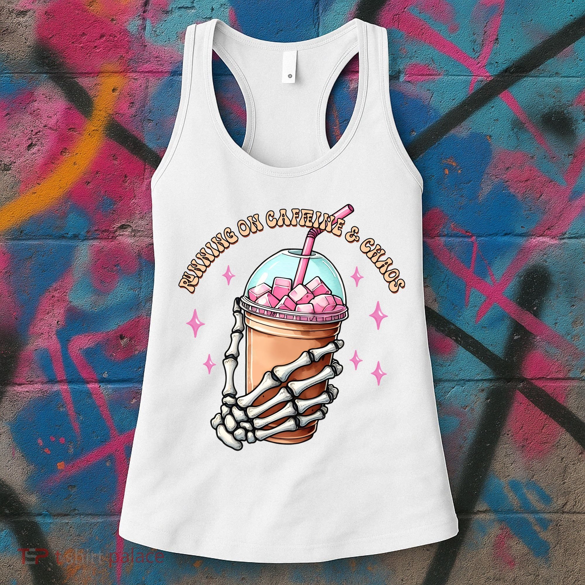 Running On Caffeine And Chaos Women's Tank Top