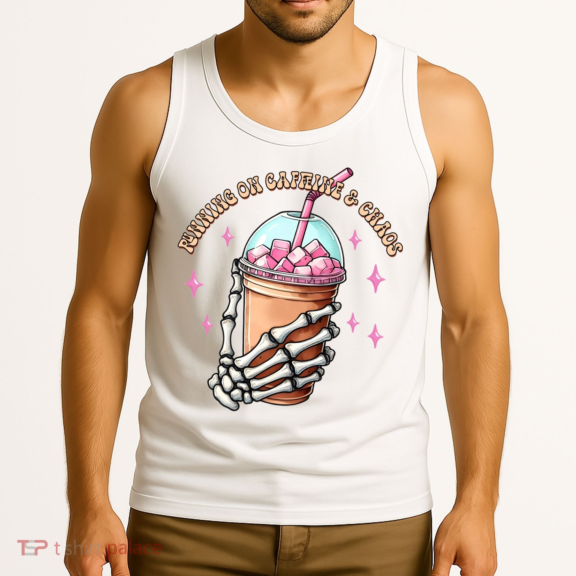 Running On Caffeine And Chaos Tank Top