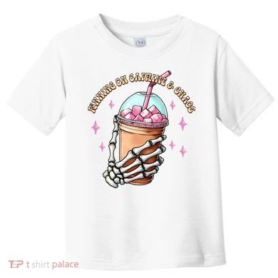 Running On Caffeine And Chaos Toddler T-Shirt