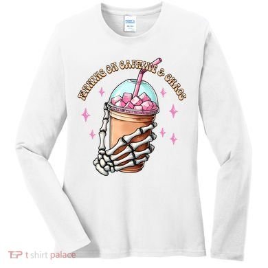 Running On Caffeine And Chaos Women's Long Sleeve Shirt