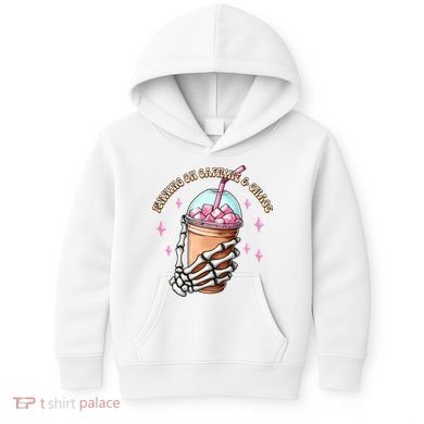 Running On Caffeine And Chaos Kids Hoodie