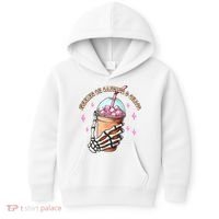 Running On Caffeine And Chaos Kids Hoodie thumb 0