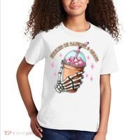 Running On Caffeine And Chaos Kids T-Shirt thumb 2