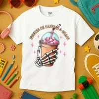 Running On Caffeine And Chaos Kids T-Shirt thumb 3