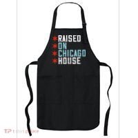 Raised On Chicago House Music EDM DJ Illinois Raver Apron thumb 0