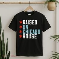 Raised On Chicago House Music EDM DJ Illinois Raver T-Shirt thumb 2