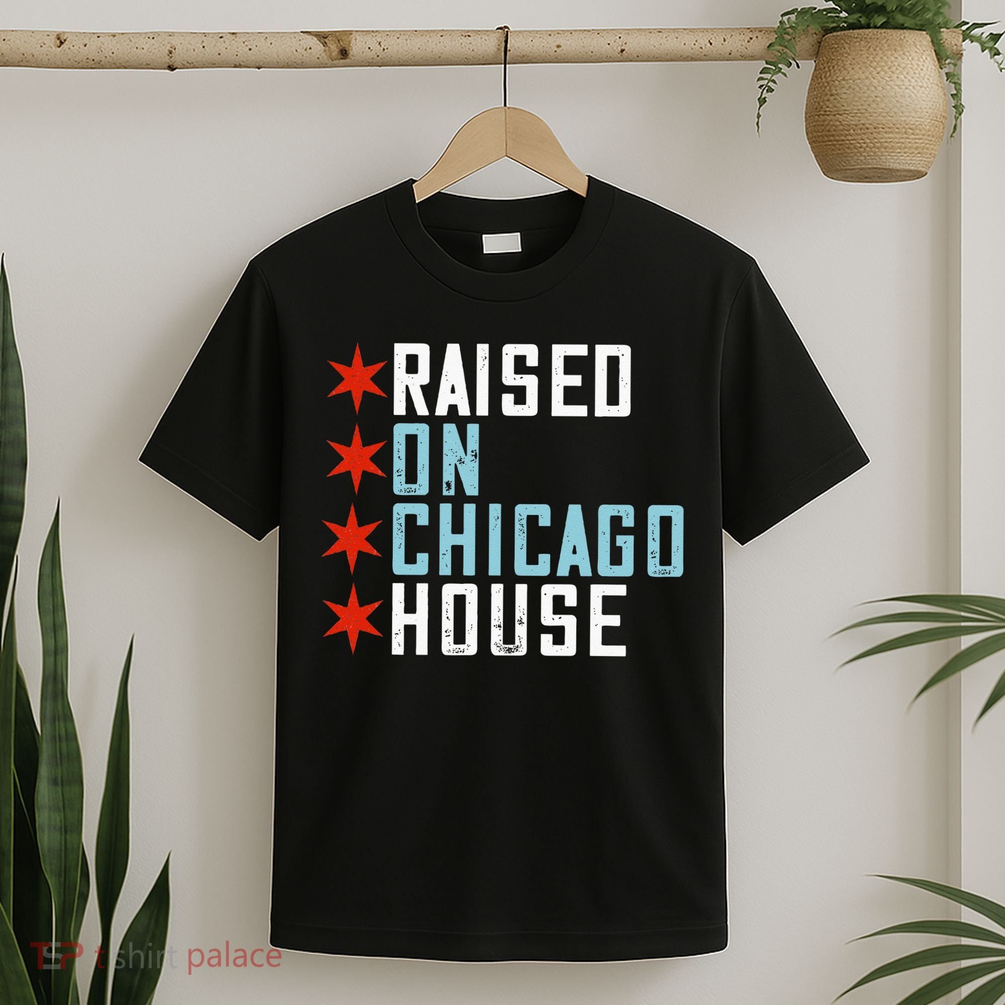 Raised On Chicago House Music EDM DJ Illinois Raver T-Shirt