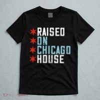 Raised On Chicago House Music EDM DJ Illinois Raver T-Shirt thumb 5
