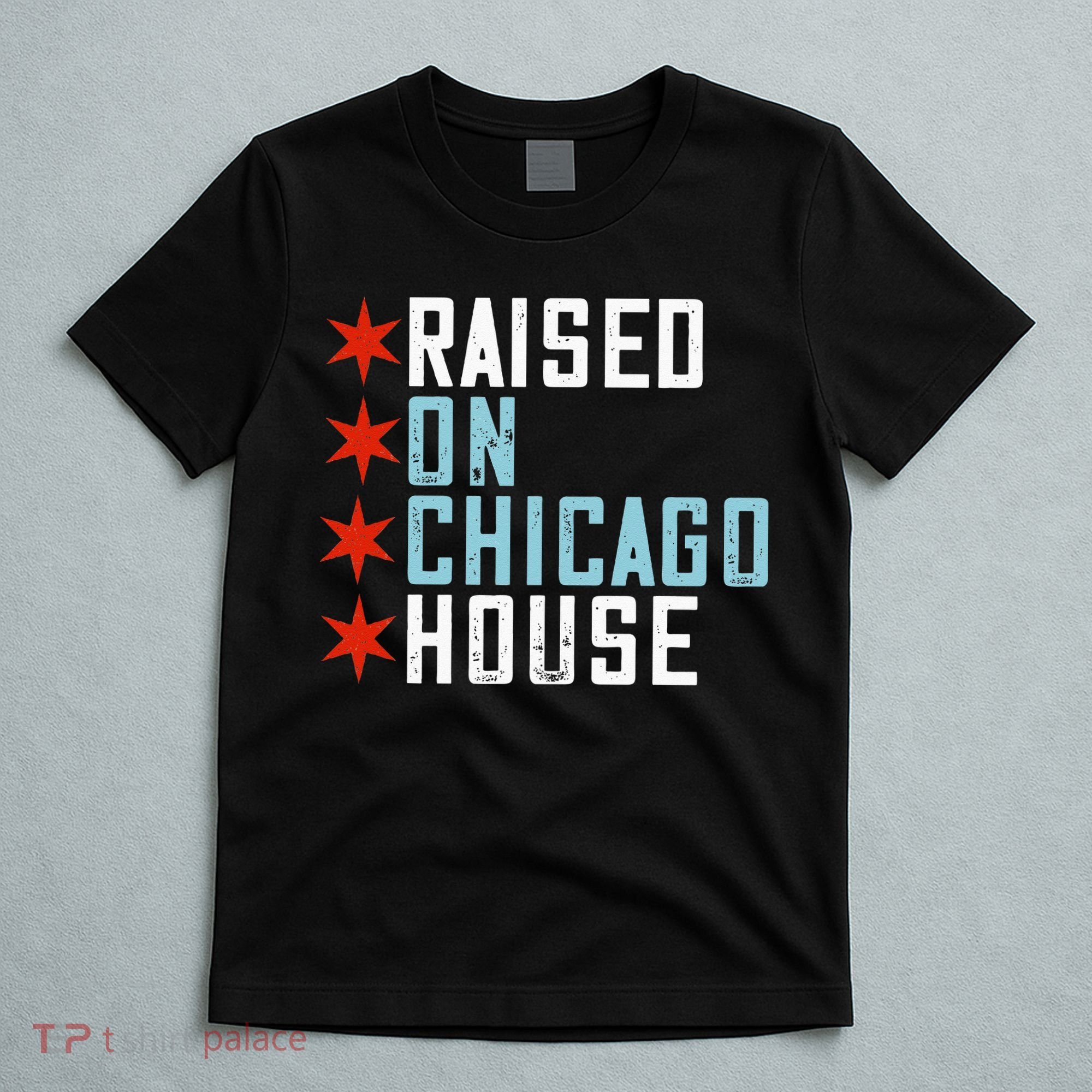 Raised On Chicago House Music EDM DJ Illinois Raver T-Shirt