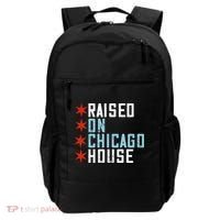 Raised On Chicago House Music EDM DJ Illinois Raver Backpack thumb 0