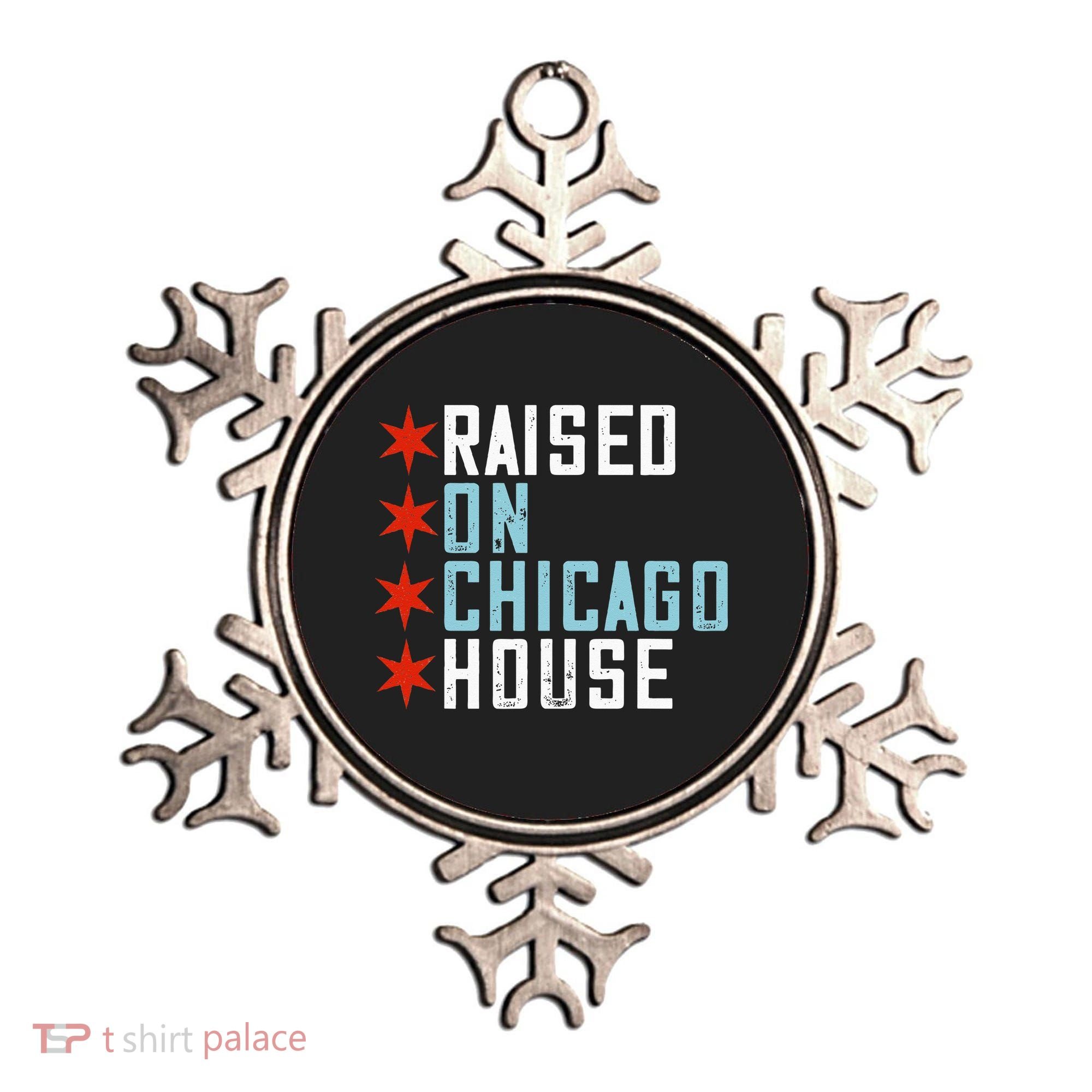 Raised On Chicago House Music EDM DJ Illinois Raver Ornament