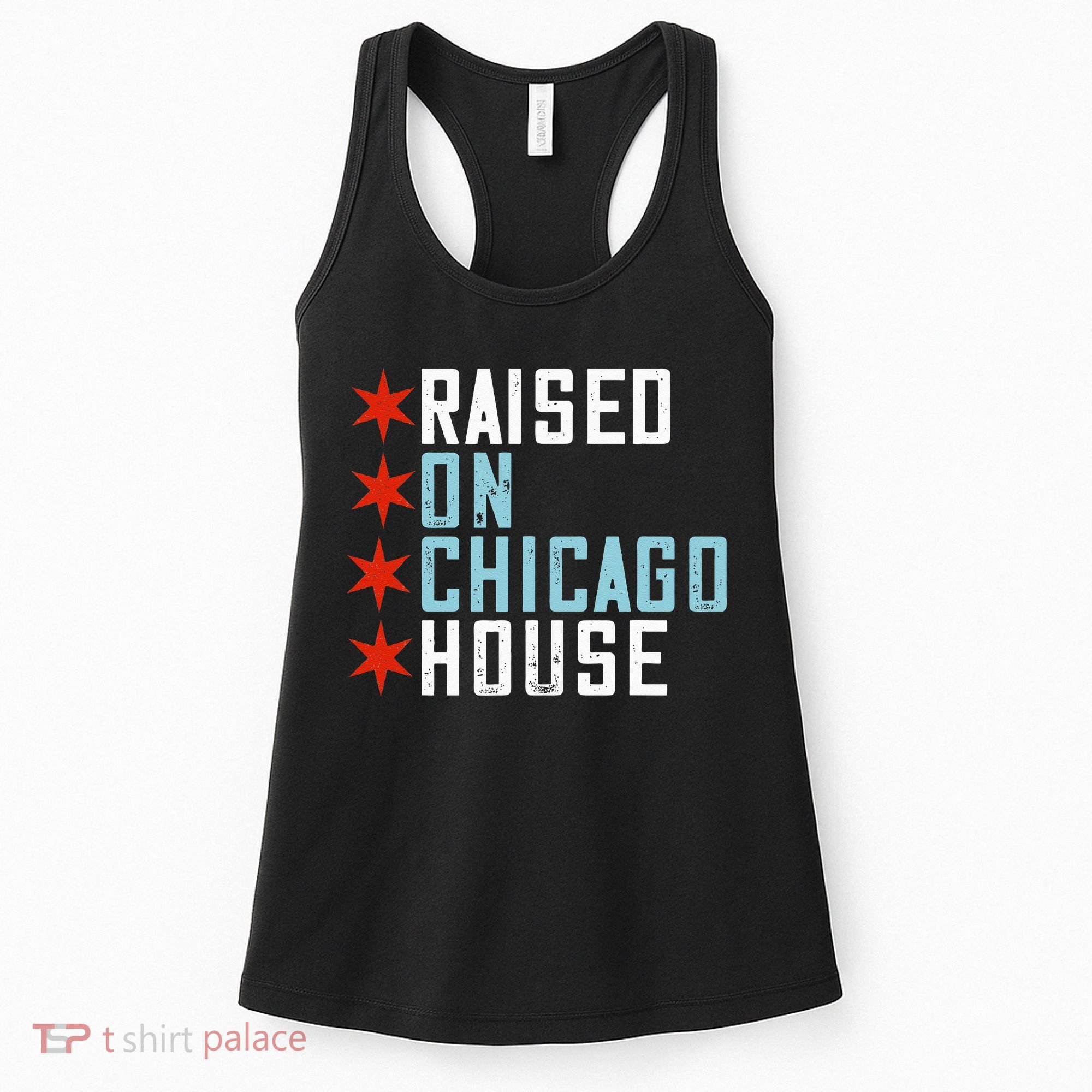 Raised On Chicago House Music EDM DJ Illinois Raver Women's Tank Top