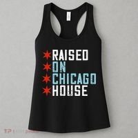 Raised On Chicago House Music EDM DJ Illinois Raver Women's Tank Top thumb 3